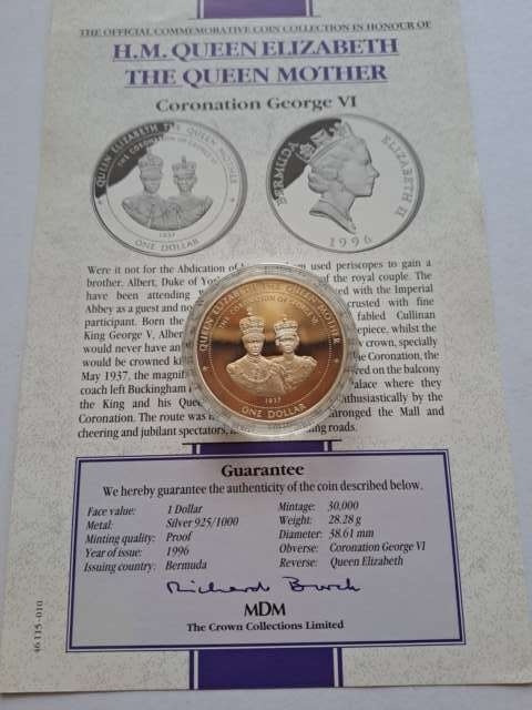 Bermudy 1 dolar Queen Elizabeth 1996 r proof