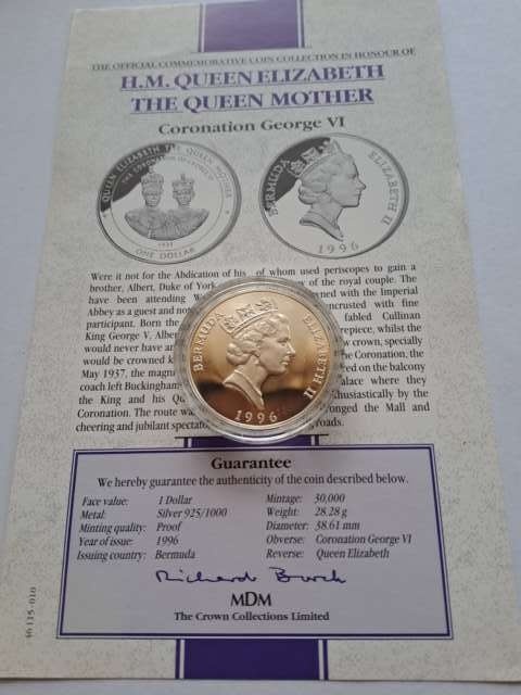 Bermudy 1 dolar Queen Elizabeth 1996 r proof