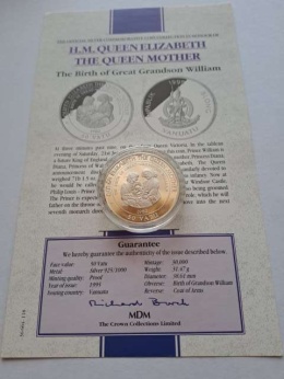 Vanuatu 50 vatu Queen Elizabeth 1995 r proof