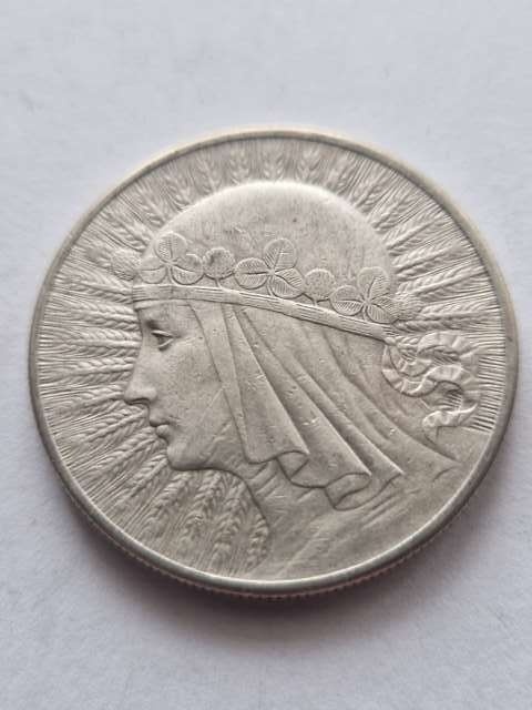 10 zł Głowa Kobiety 1932 r bez znaku