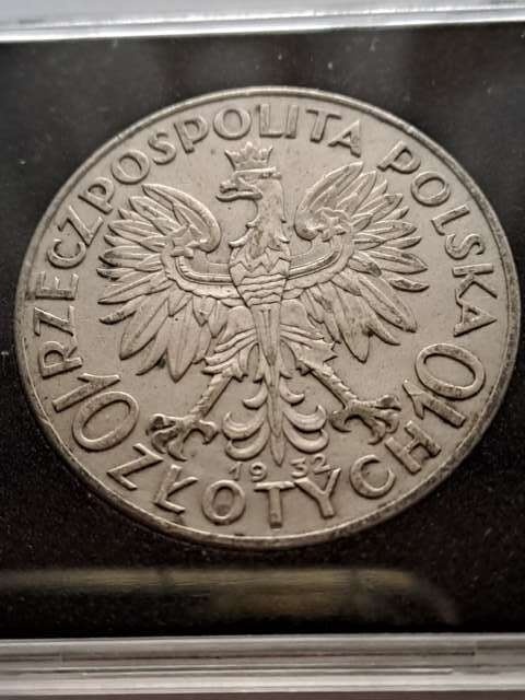 10 zł Głowa Kobiety 1932 r bez znaku