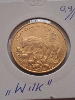 2 zł Wilk 1999 r