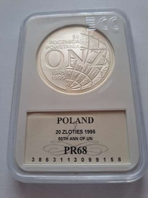 20 zł 50 Rocznica Powstania ONZ 1995 r