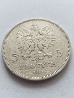 5 zł Nike 1928 rok bez znaku