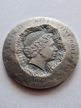 Niue 5 dolarów David 2022 r