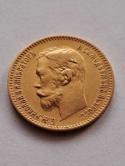 Rosja 5 Rubli Mikołaj II 1900 r