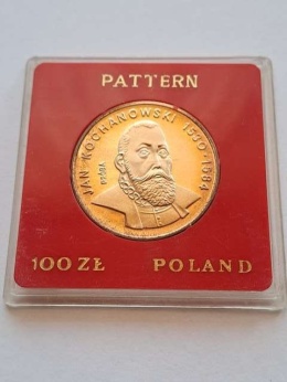 100 zł Jan Kochanowski 1980 r próba