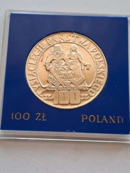 100 zł Mieszko i Dąbrówka 1966 r próba