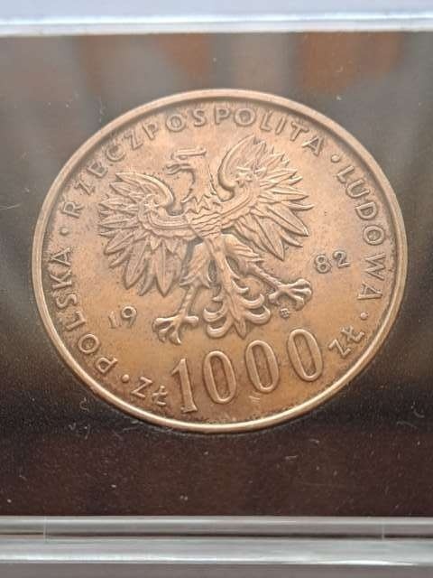 1000 zł Jan Paweł II 1982 r