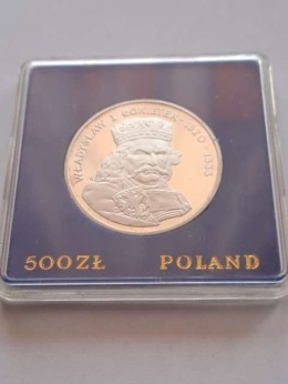 500 zł Władysław I Łokietek 1986 r