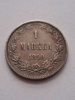 Finlandia 1 Markka Aleksander II 1890 r