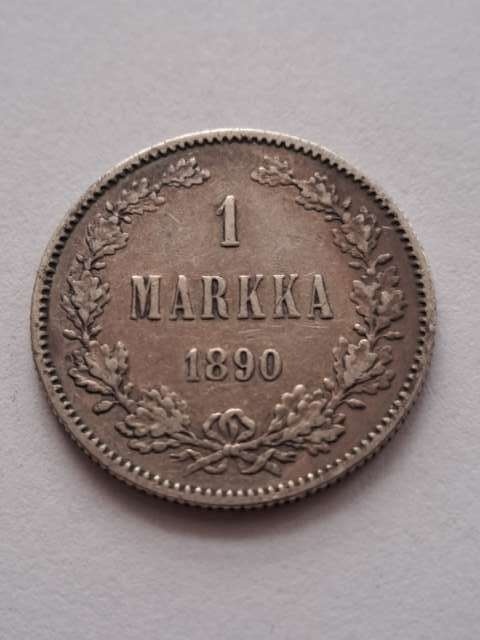 Finlandia 1 Markka Aleksander II 1890 r