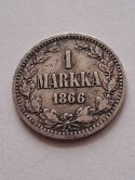 Finlandia 1 Markka Aleksander II 1866 r