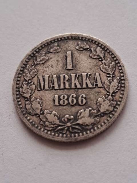 Finlandia 1 Markka Aleksander II 1866 r