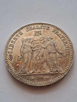 Francja 5 Franków Herkules 1874 r