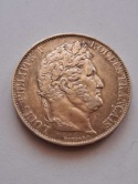 Francja 5 Franków Louis Philippe I 1845 r