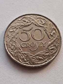 Generalna Gubernia 50 Groszy 1938 r znak