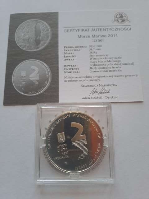 Izrael 2 nowe szekle 2011 r Morze Martwe