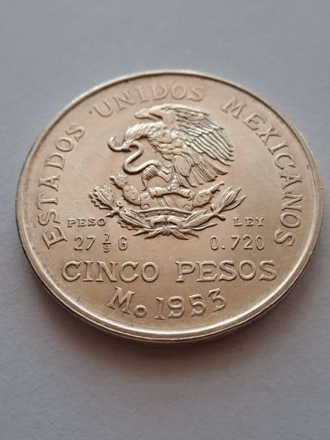 Meksyk 5 Peso M. Hidalgo 1953 r