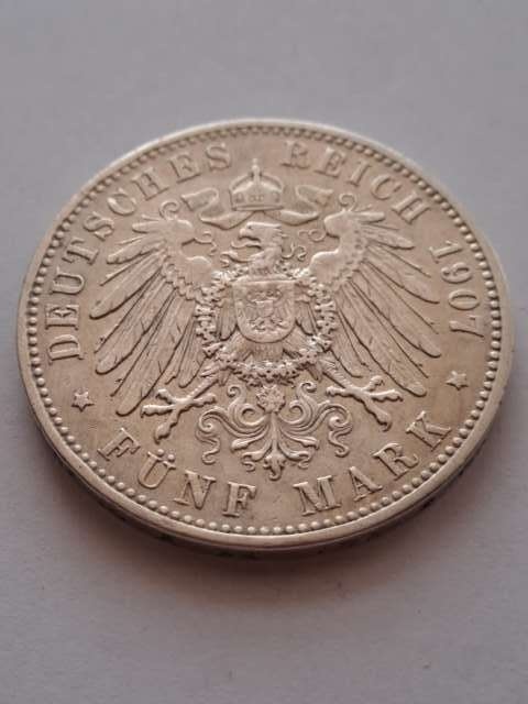 Niemcy 5 Marek Prusy 1907 r