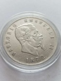 Włochy 5 Lir Emanuel II 1872 r