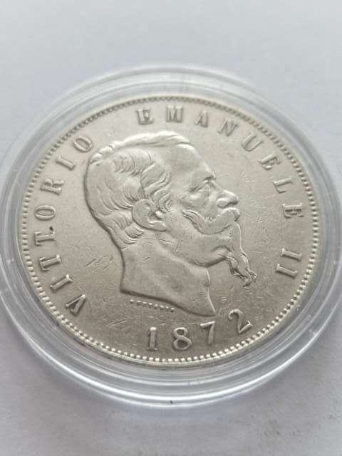 Włochy 5 Lir Emanuel II 1872 r