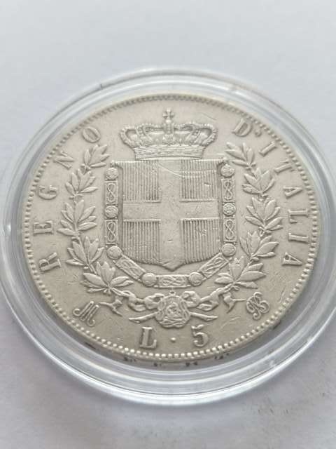 Włochy 5 Lir Emanuel II 1872 r