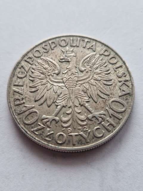 10 zł Głowa Kobiety 1932 r bez znaku