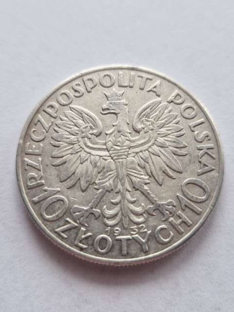 10 zł Głowa Kobiety 1932 r bez znaku
