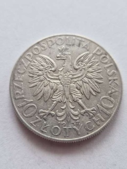 10 zł Głowa Kobiety 1932 r znak