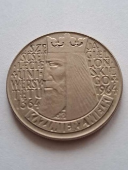 10 zł Kazimierz Wielki wklęsły 1964 r