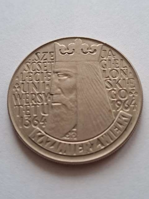 10 zł Kazimierz Wielki wklęsły 1964 r
