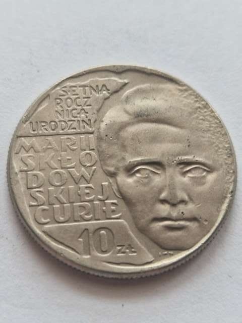 10 zł Maria Skłodowska-Curie 1967 r