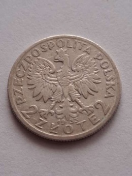 2 zł Głowa Kobiety 1933 r