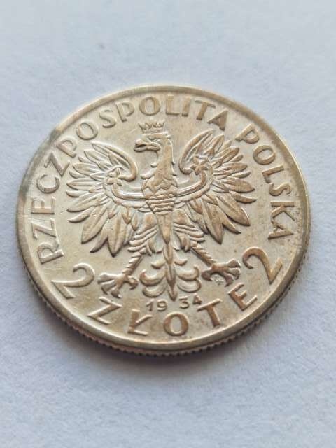 2 zł Głowa Kobiety 1934 r