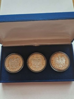 100 tyś Mały Tryptyk 1990 r zestaw 3 szt