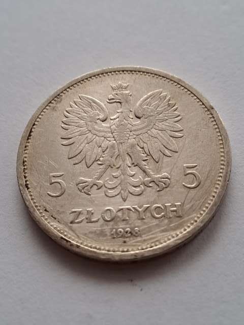 5 zł Nike 1928 r znak