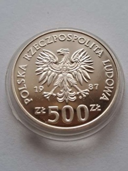 500 zł Igrzyska Olimpijskie Calgary 1987 r