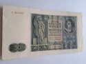 Banknot 50 złotych 1941 r seria A