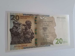 Banknot 20 zł Ochrona Polskiej Granicy 2022 r stan UNC