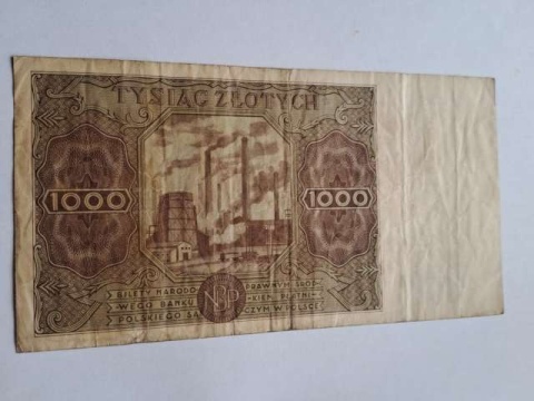 Banknot 1000 zł 1947 r seria D