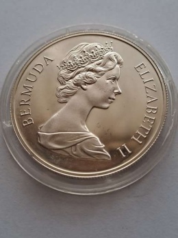 Bermudy 1 dolar Srebrne Wesele 1972 r