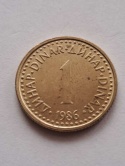 Jugosławia 1 Dinar 1986 r