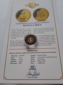 Andora 1 diner Wenus z Milo 2008 r