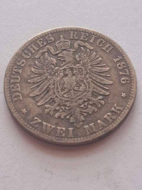 Niemcy 2 Marki Prusy 1876 r