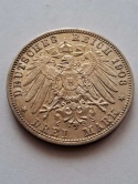 Niemcy 3 Marki Meiningen 1908 r