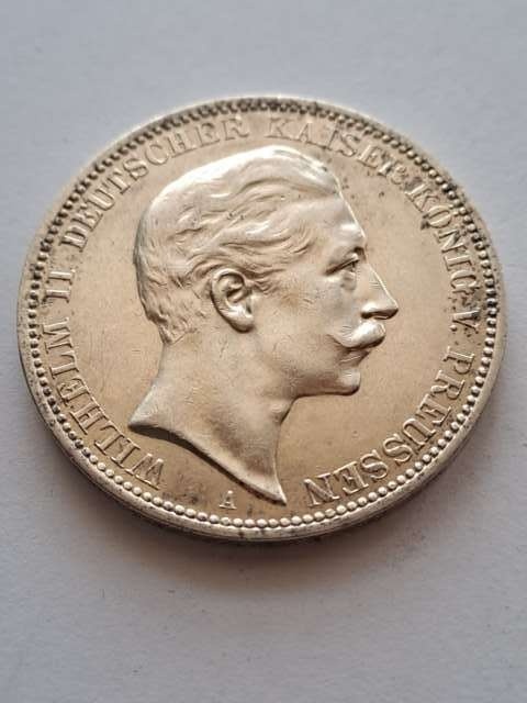 Niemcy 3 Marki Wilhelm II Prusy 1912 r