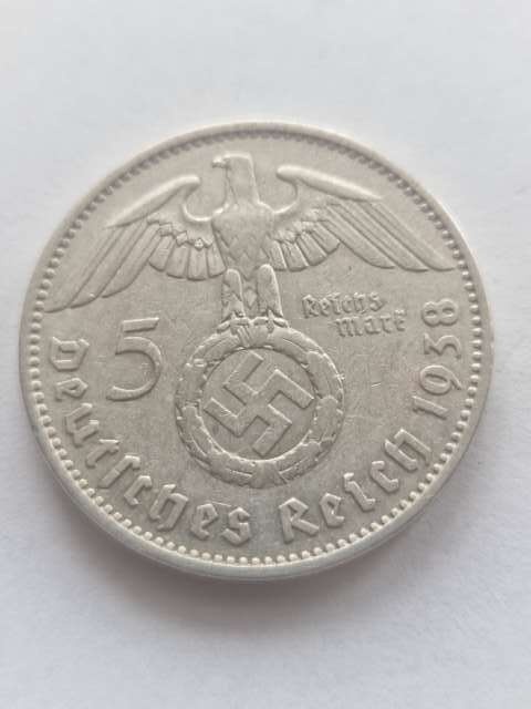 Niemcy 5 Marek Hindenburg 1938 r A
