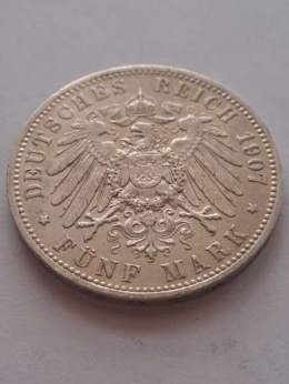 Niemcy 5 Marek Prusy 1907 r