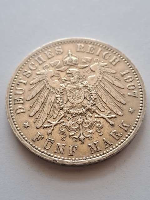 Niemcy 5 Marek Prusy 1907 r